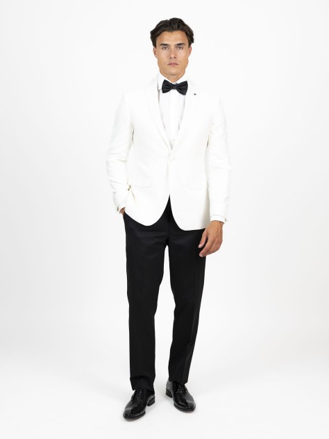 Slim Fit Ivory Jacket