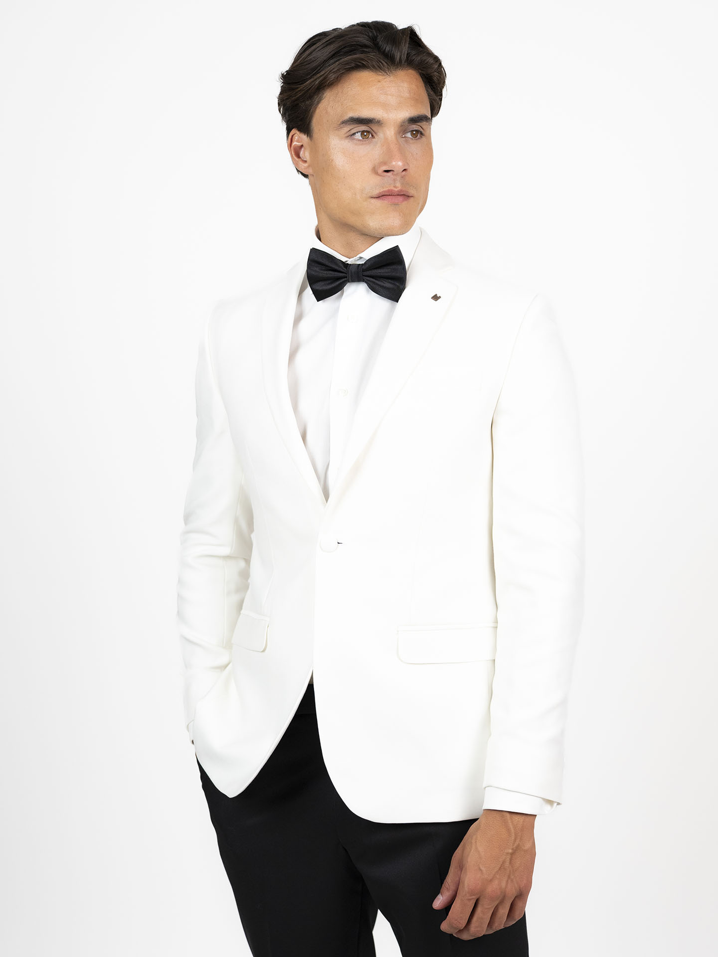 Slim Fit Ivory Jacket