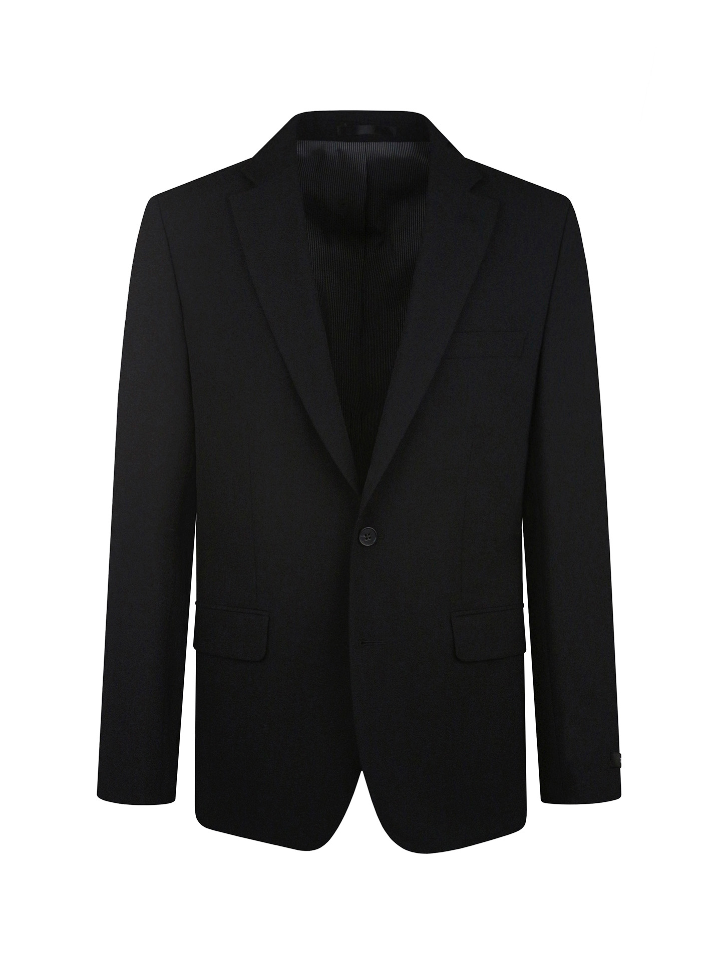 Tailored Fit Black Stretch Jacket