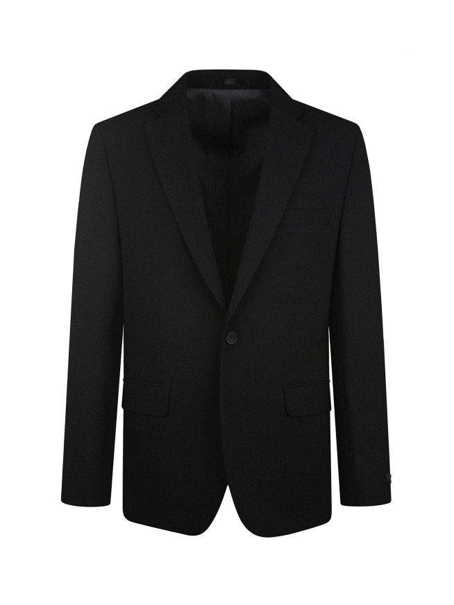 Tailored Fit Black Stretch Jacket