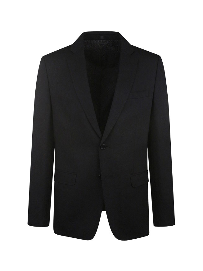 Tailored Fit Black     Stretch  Jacket