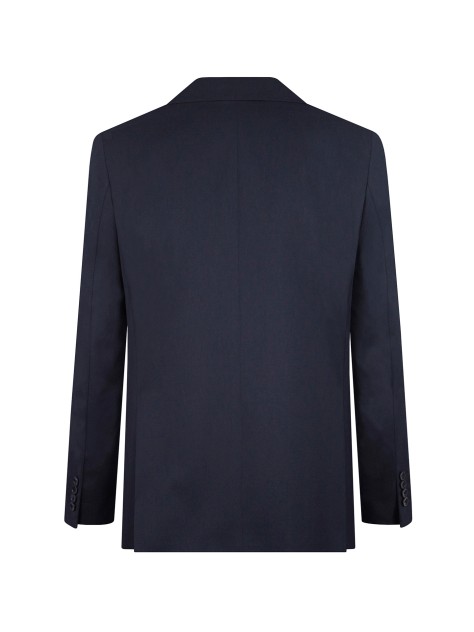 Tailored Fit Navy Blue Stretch Jacket