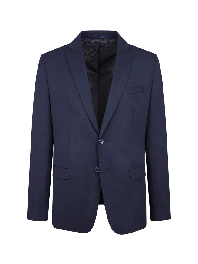 Tailored Fit Blue Stretch  Jacket