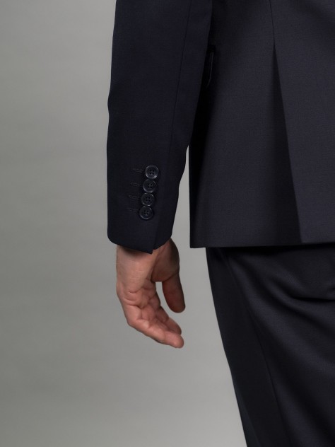 Tailored Fit Blue Stretch Jacket