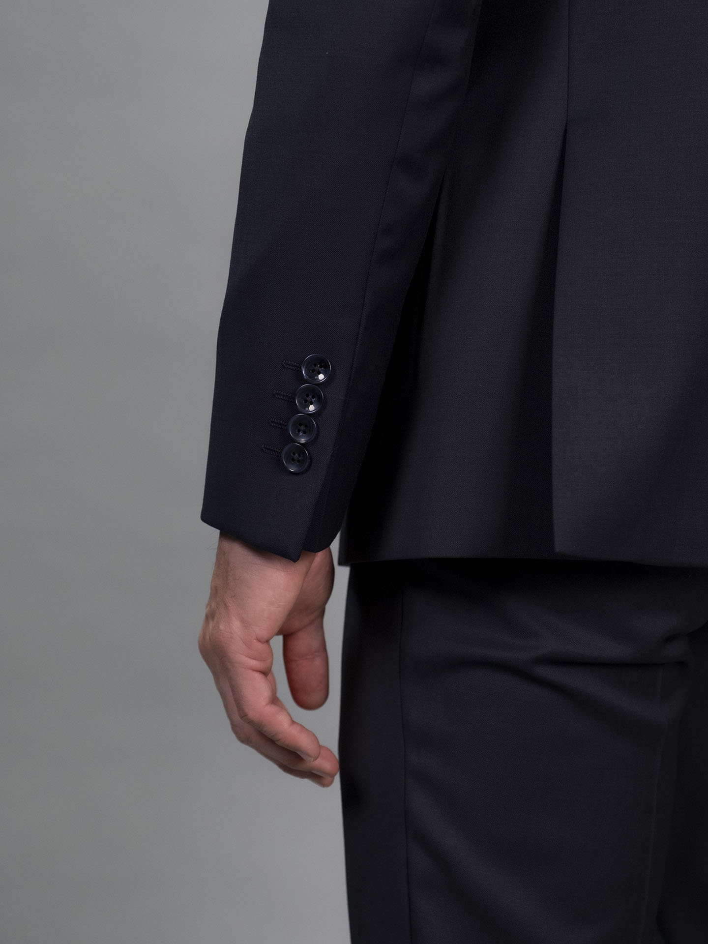 Casaco Tecido Italiano Tailored Fit Cinza claro