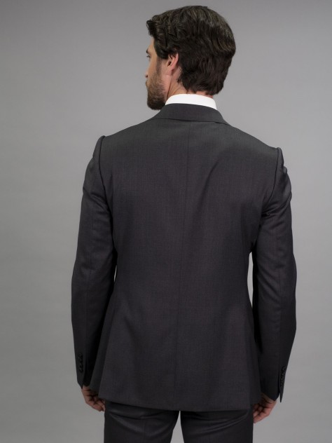 Tailored Fit Charcoal Grey Stretch Jacket