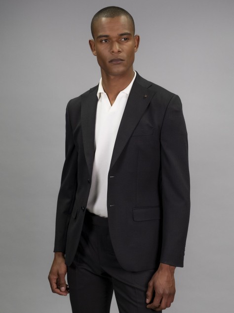 Tailored Fit Charcoal Grey   Italian Fabric  Jacket