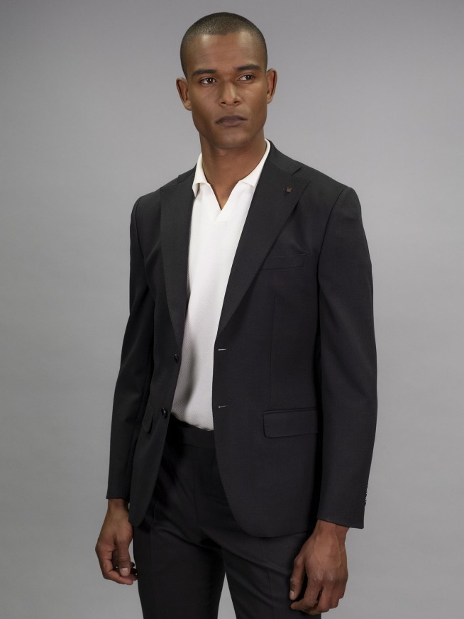 Tailored Fit Charcoal Grey   Italian Fabric  Jacket