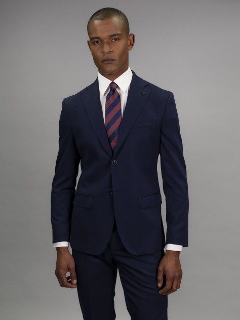 Tailored Fit Navy Blue    Italian Fabric  Jacket