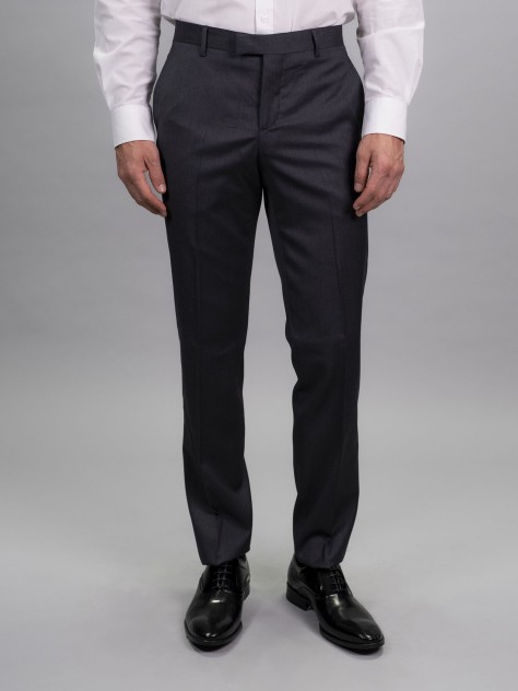 Tailored Fit Charcoal Grey   Stretch  Trousers