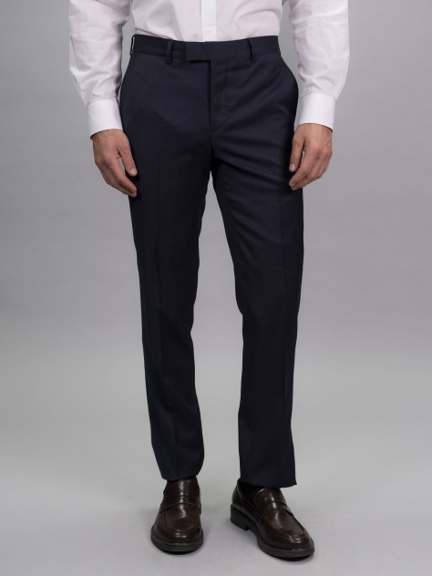 Tailored Fit Light Grey Italian Fabric Trousers