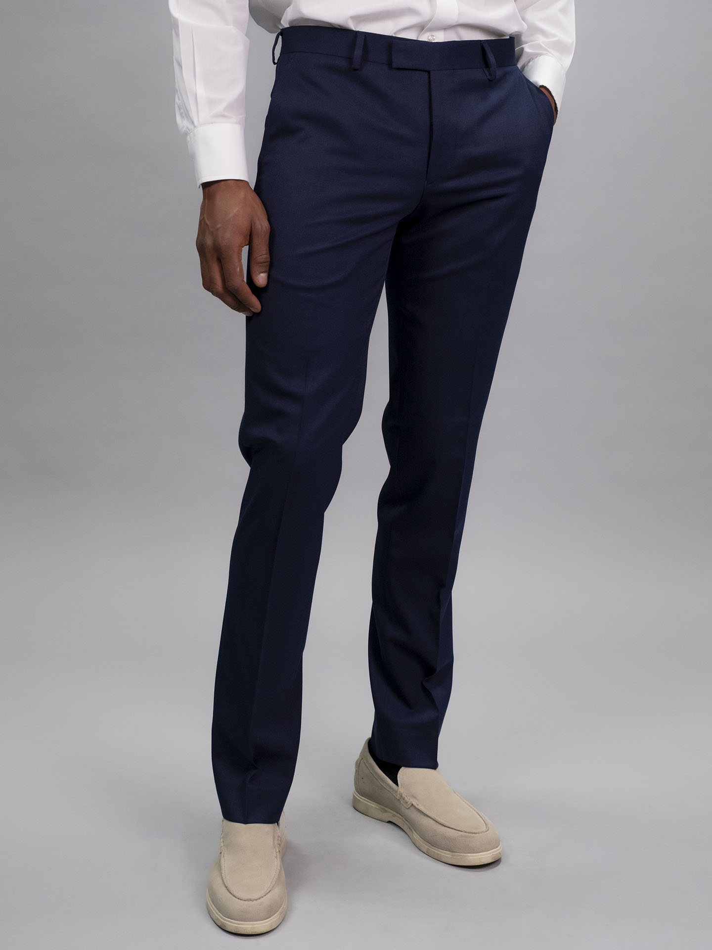 Slim Fit Blue Italian Wool Suit