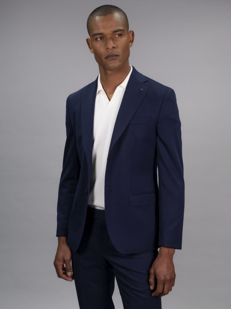 Slim Fit Blue Italian Wool Suit