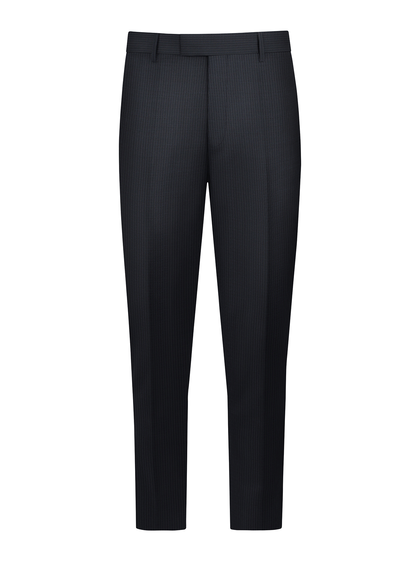 Regular Fit Blue Pinstripe Suit Trousers