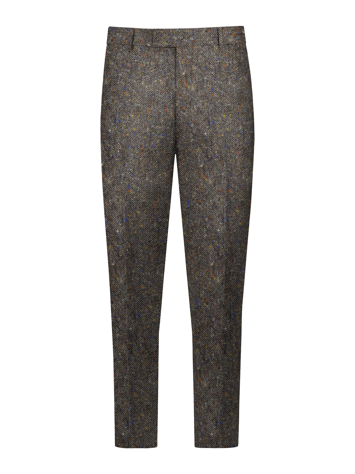Regular Fit Brown Suit Trousers
