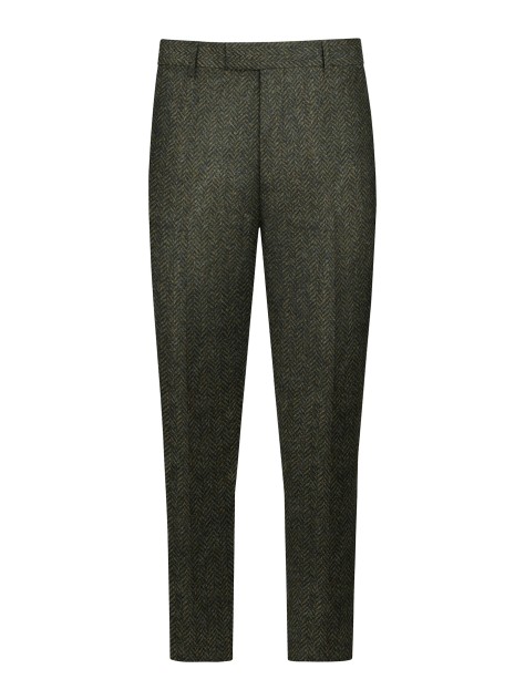 Regular Fit Green Suit Trousers