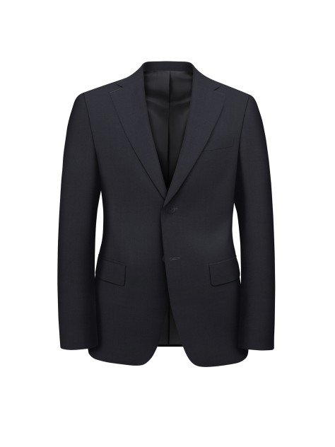Regular Fit Blue Herringbone Suit Jacket