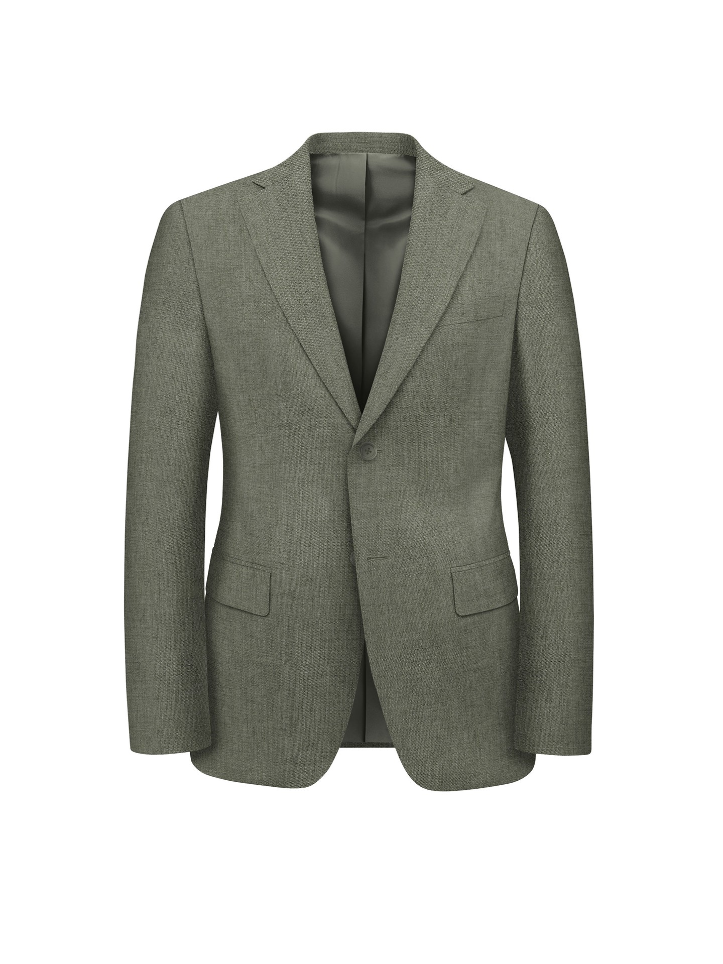 Regular Fit Green Suit Jacket