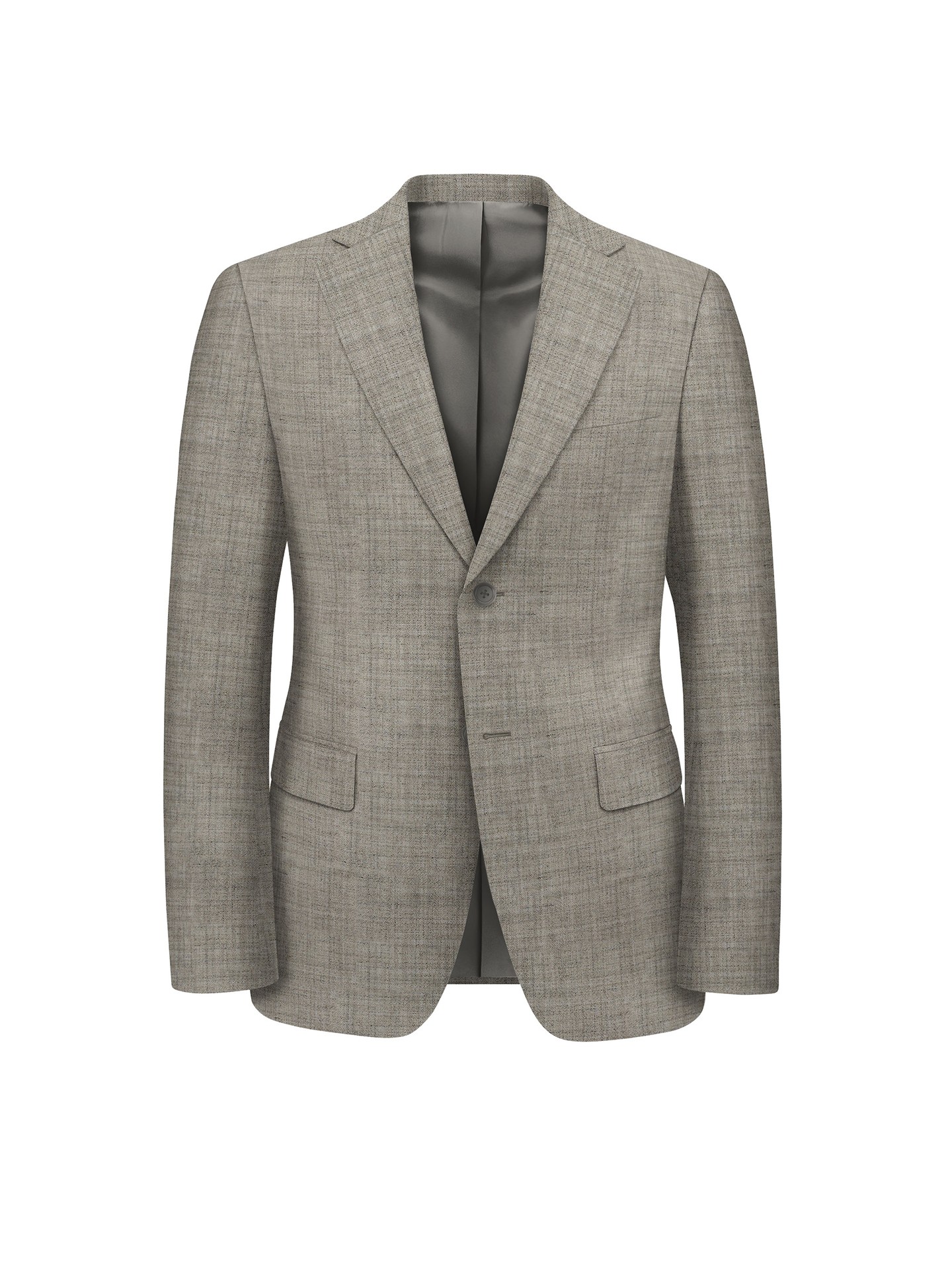 Regular Fit Beige Suit Jacket