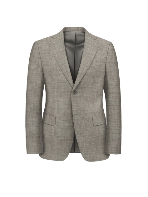 Regular Fit Beige Suit Jacket