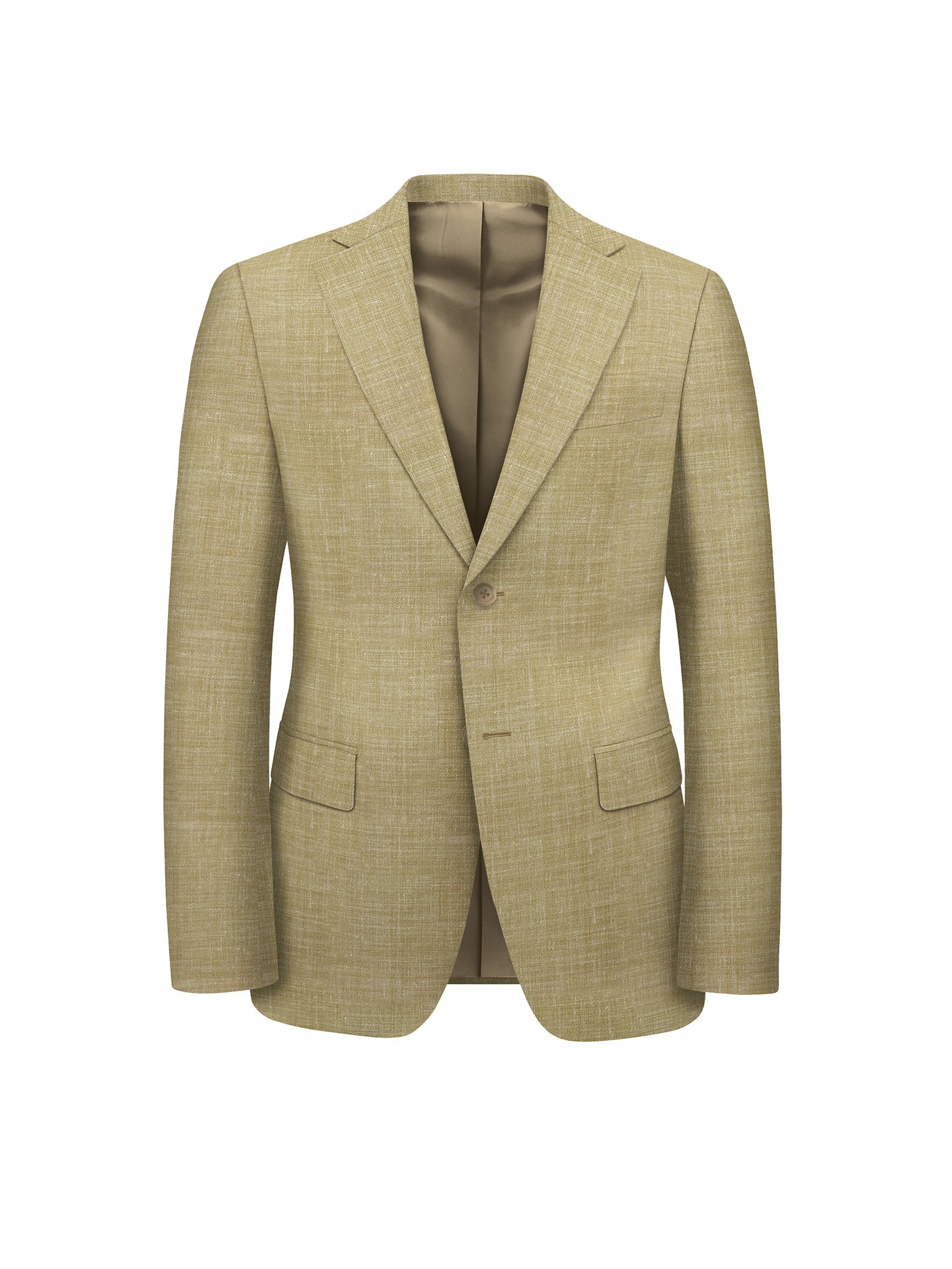 Regular Fit Beige Suit Jacket