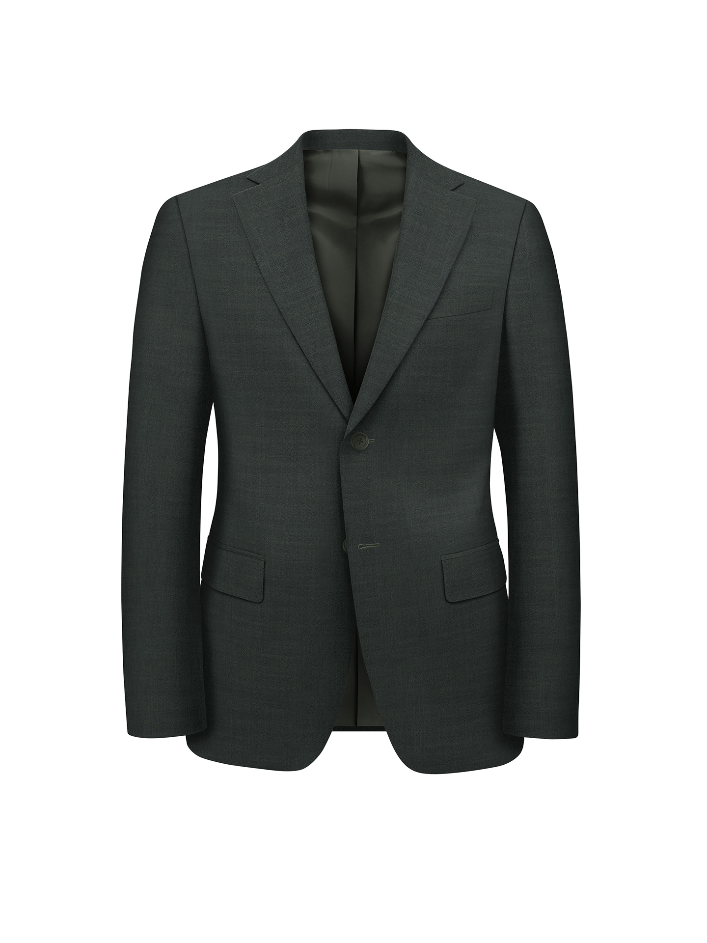 Regular Fit Dark Green Suit Jacket