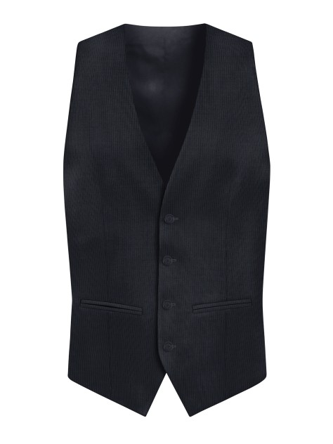 Regular Fit Blue Pinstripe Suit Waistcoat