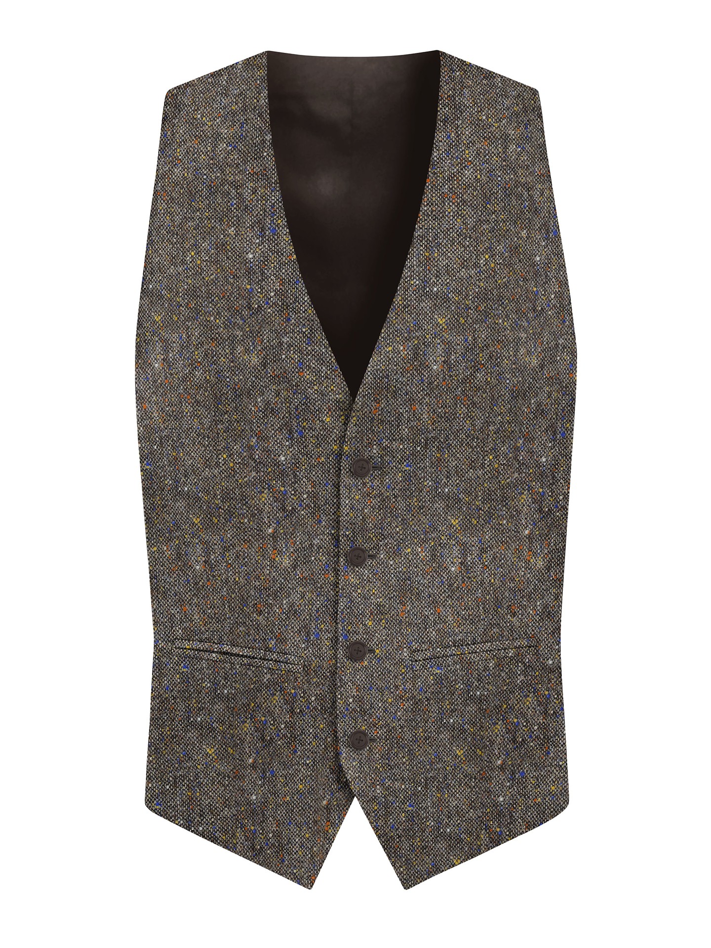 Regular Fit Brown Suit Waistcoat