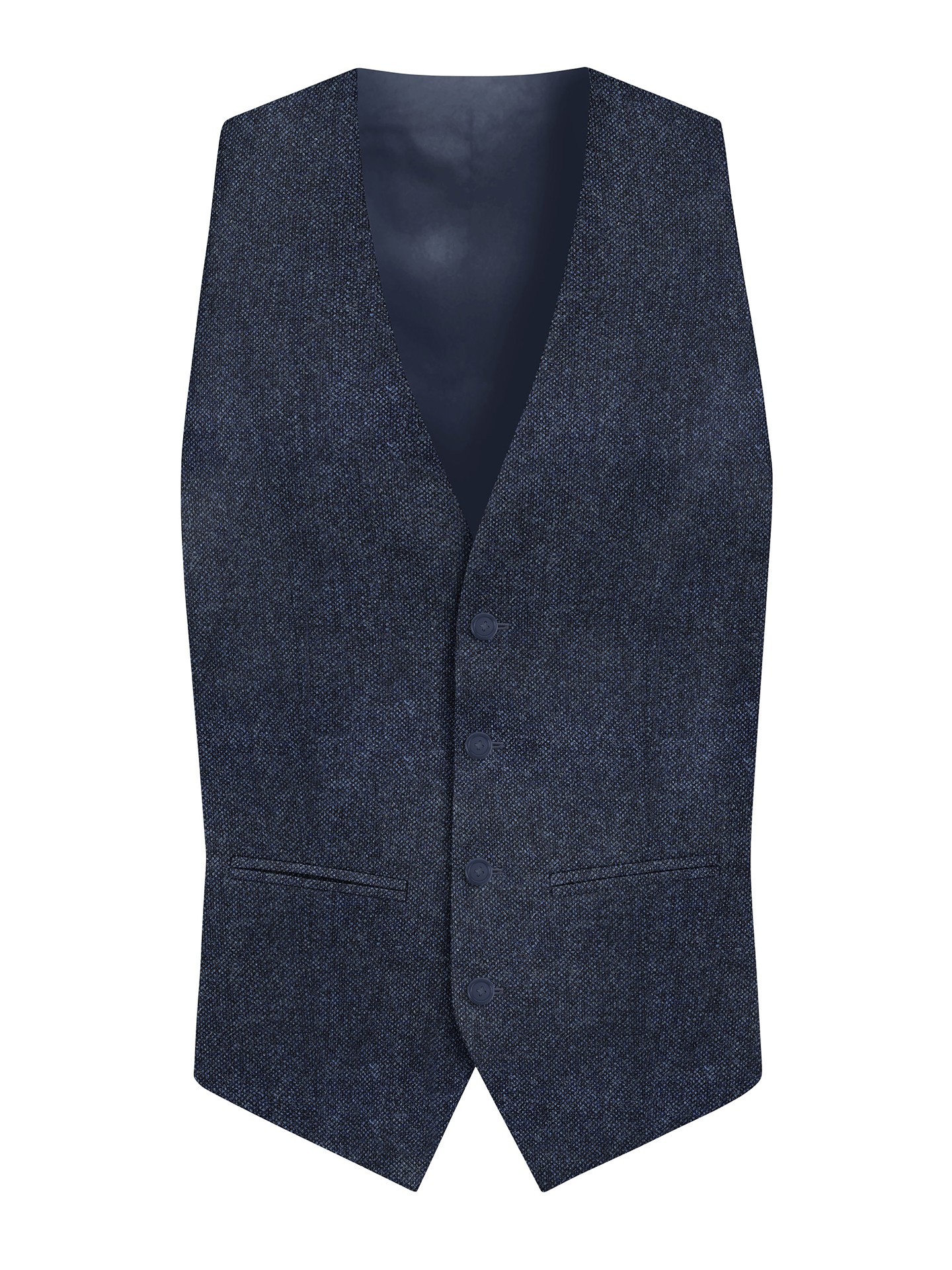 Regular Fit Blue Suit Waistcoat