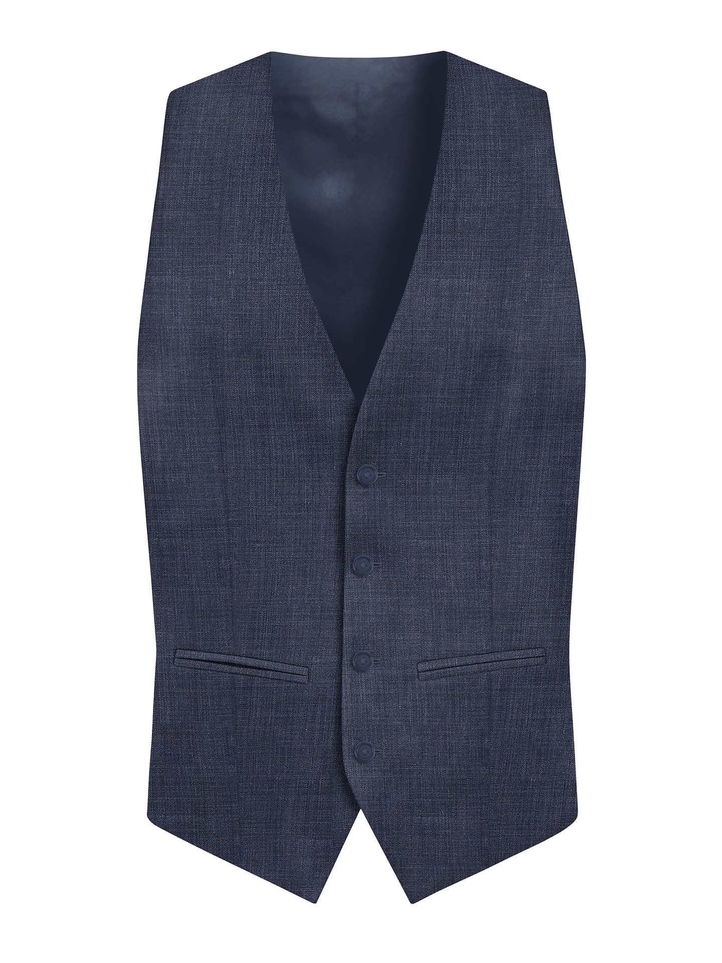 Regular Fit Blue Suit Waistcoat