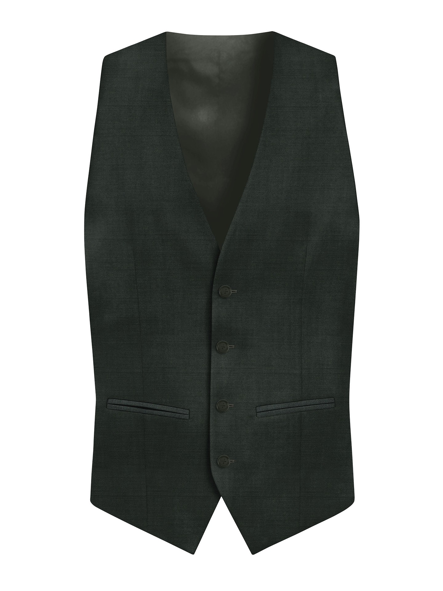 Regular Fit Dark Green Suit Waistcoat