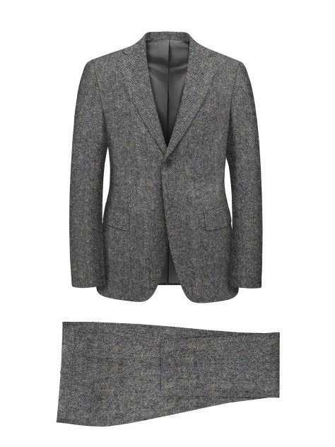 Regular Fit Grey Men's Suit