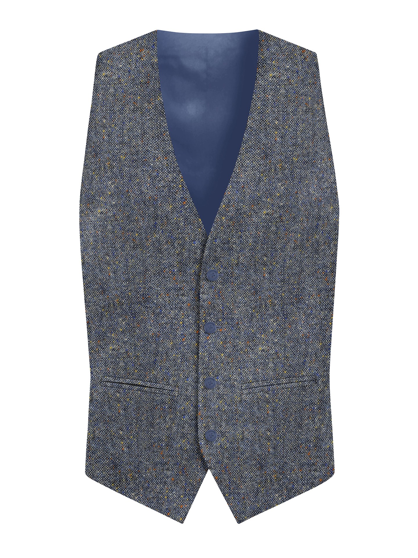 Regular Fit Light Blue Men's 3 pieces Suit