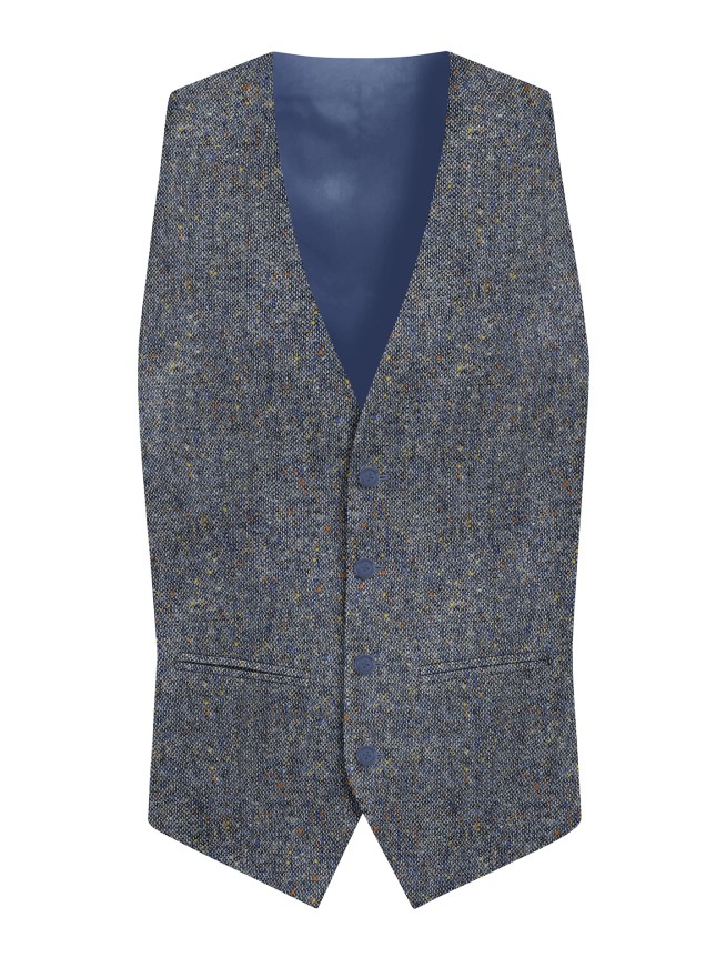 Regular Fit Light Blue Men's 3 pieces Suit