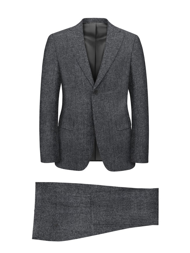 Regular Fit Grey Men's 3 pieces Suit