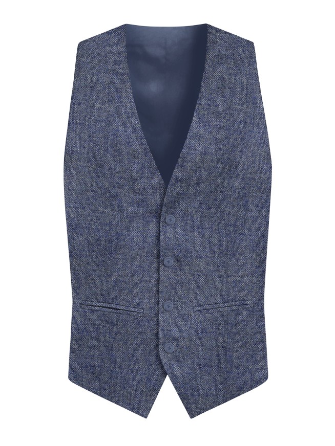 Regular Fit Light Blue Men's 3 pieces Suit