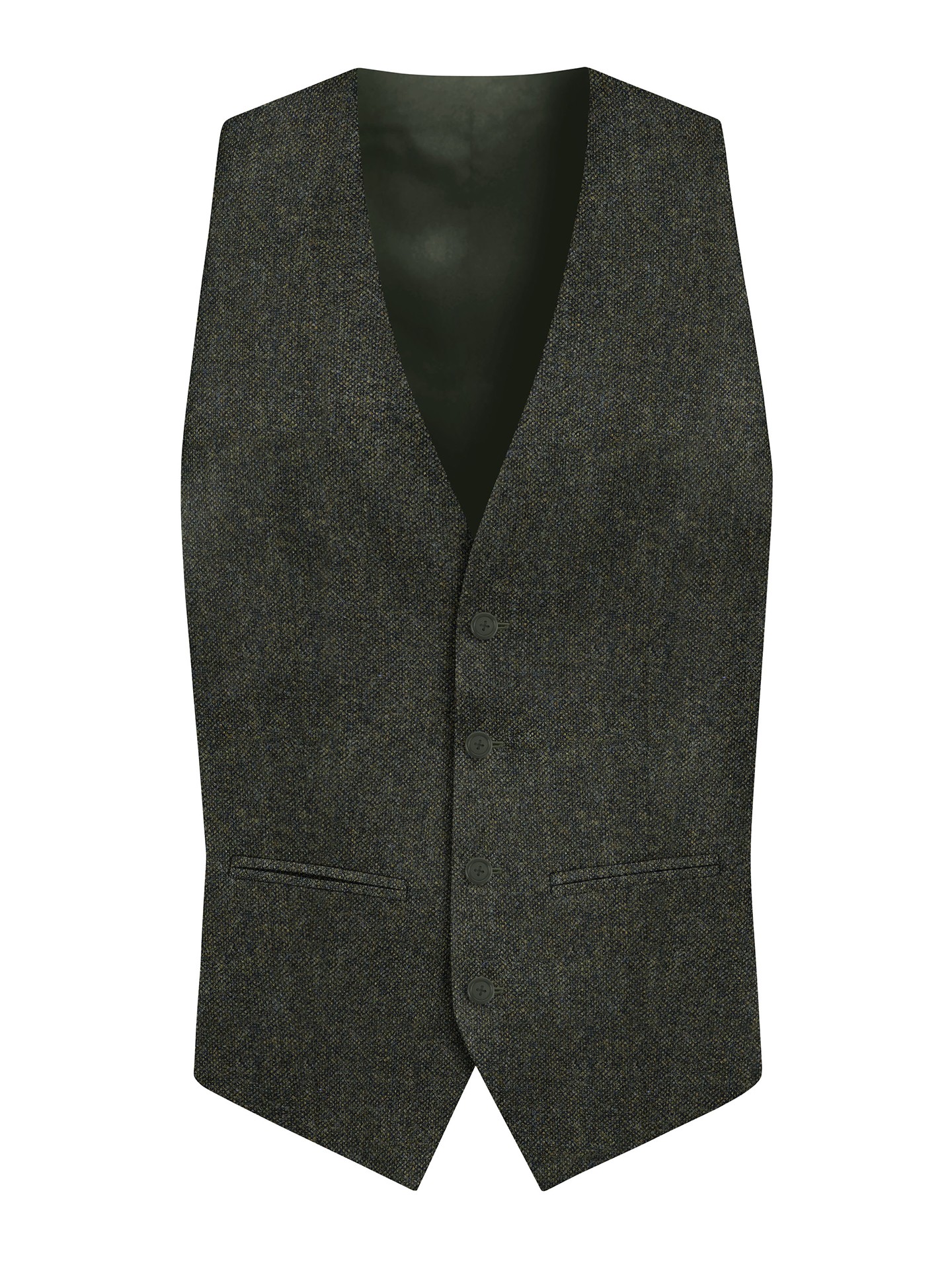 Regular Fit Green Men's 3 pieces Suit