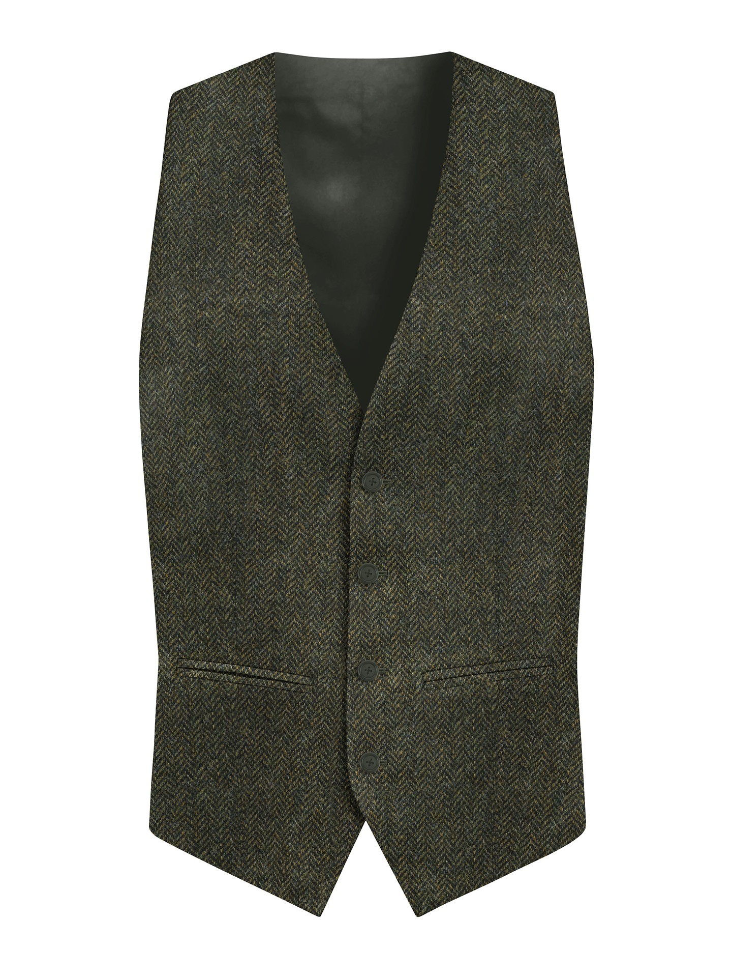 Regular Fit Green Men's 3 pieces Suit