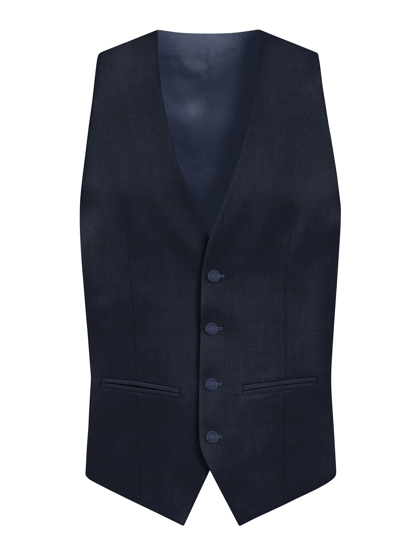 Regular Fit Blue Men's 3 pieces Suit