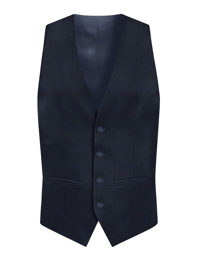 Regular Fit Blue Men's 3 pieces Suit