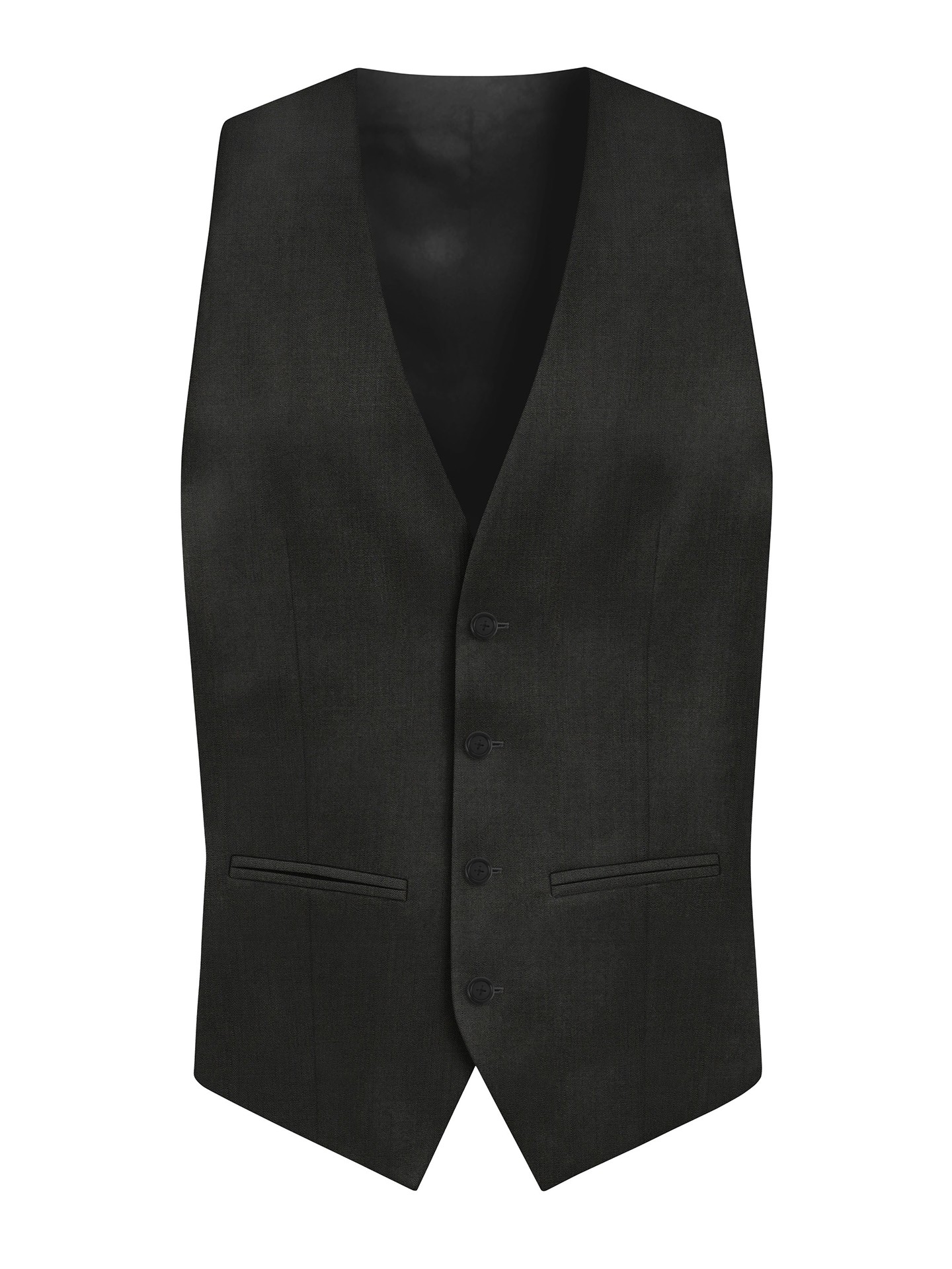 Regular Fit Black Men's 3 pieces Suit