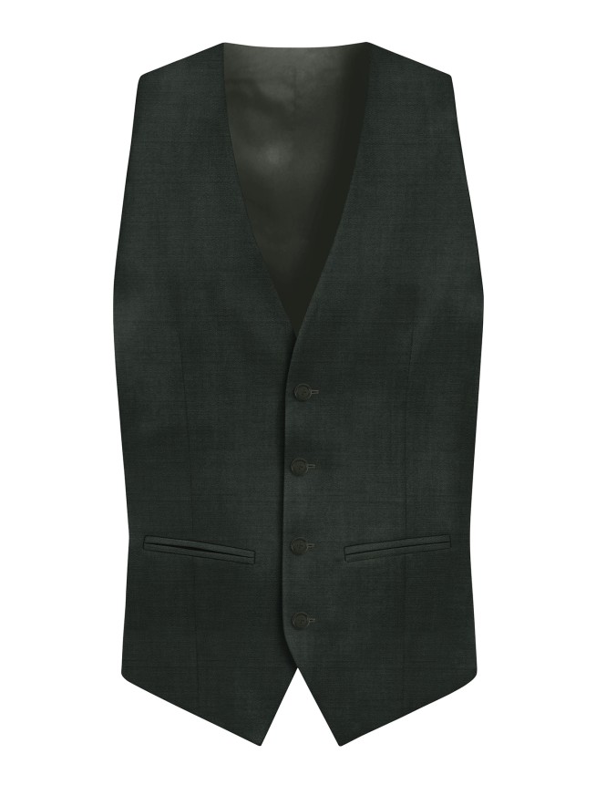 Regular Fit Green Men's 3 pieces Suit