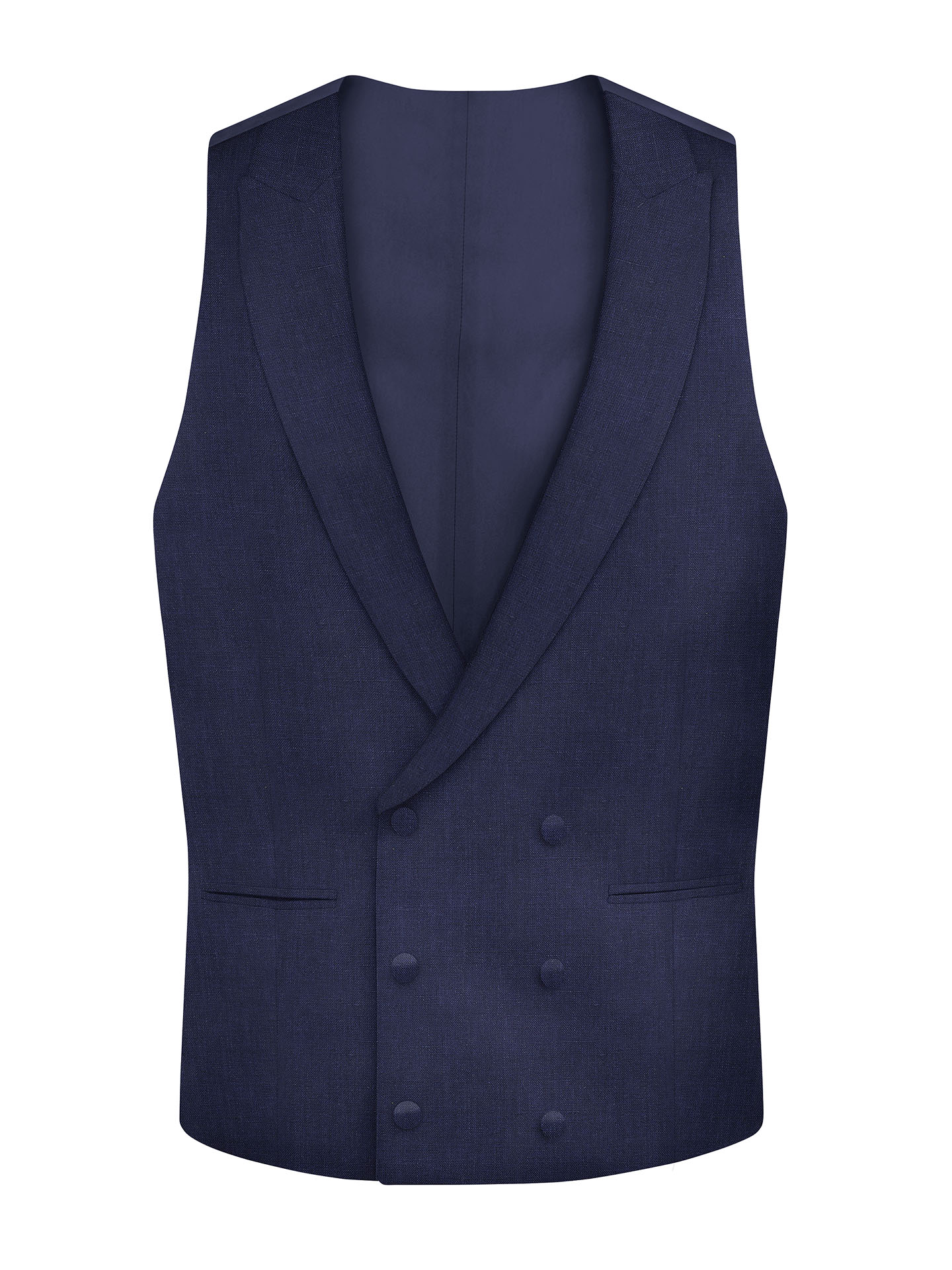 Regular Fit Dark Blue Suit Waistcoat