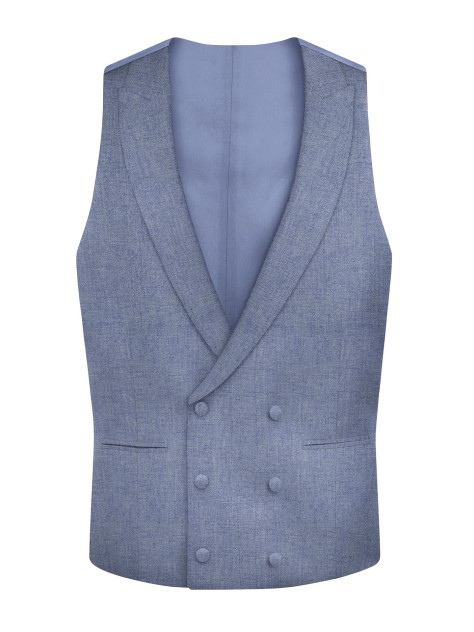 Regular Fit Sky Blue Suit Waistcoat
