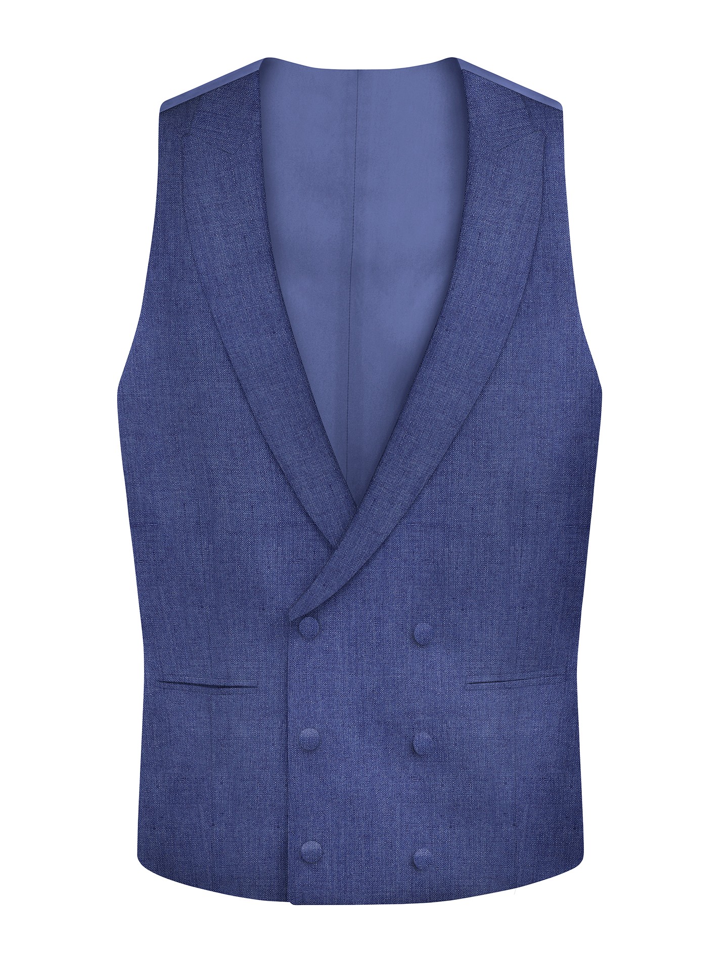 Regular Fit Blue Suit Waistcoat