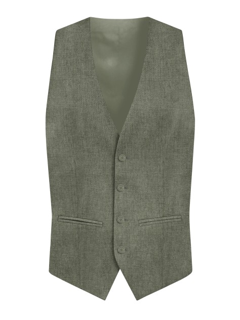 Regular Fit Green Men's 3 pieces Suit
