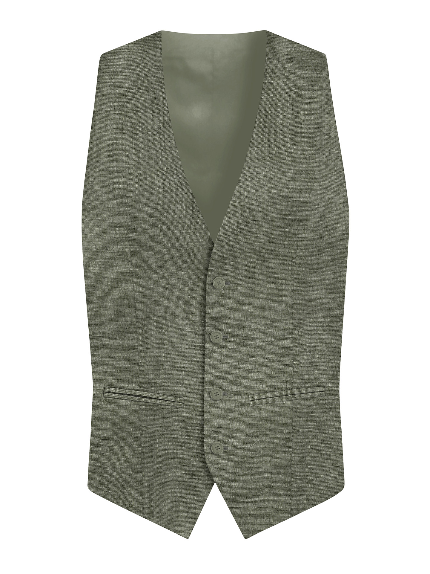 Regular Fit Green Men's 3 pieces Suit