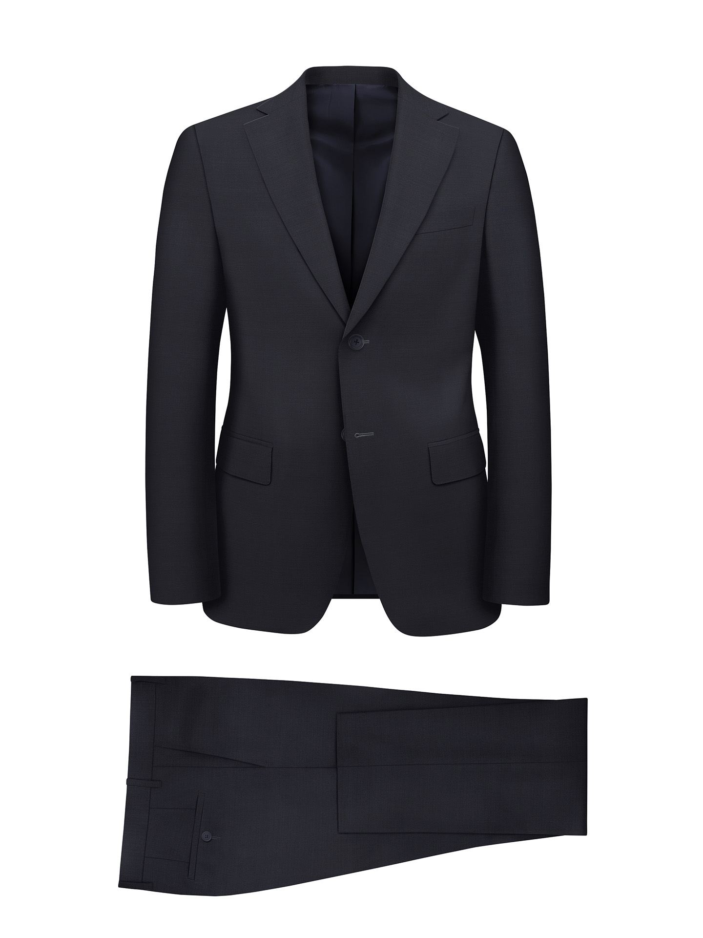 Regular Fit Navy Men's Suit
