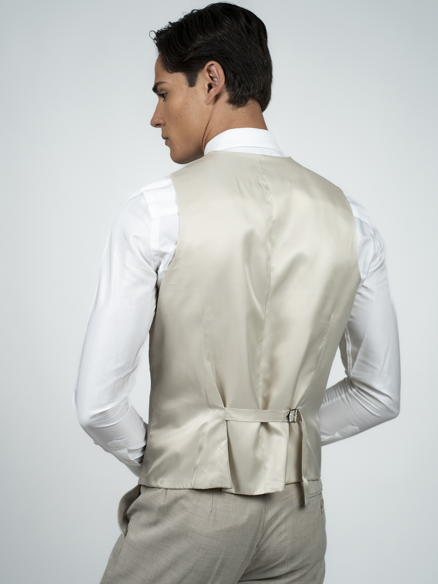 Regular Fit Sand Easy Care Waistcoat