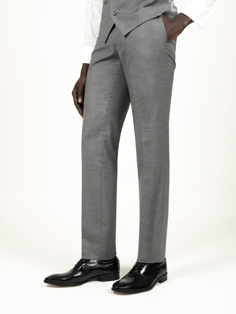 Grey Tailored Fit Trousers - Image product